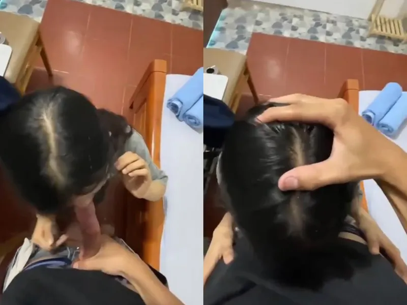 Xin má qua nhà bạn học thêm, học sinh nữ c3 bị any xả tinh trùng vào mồm