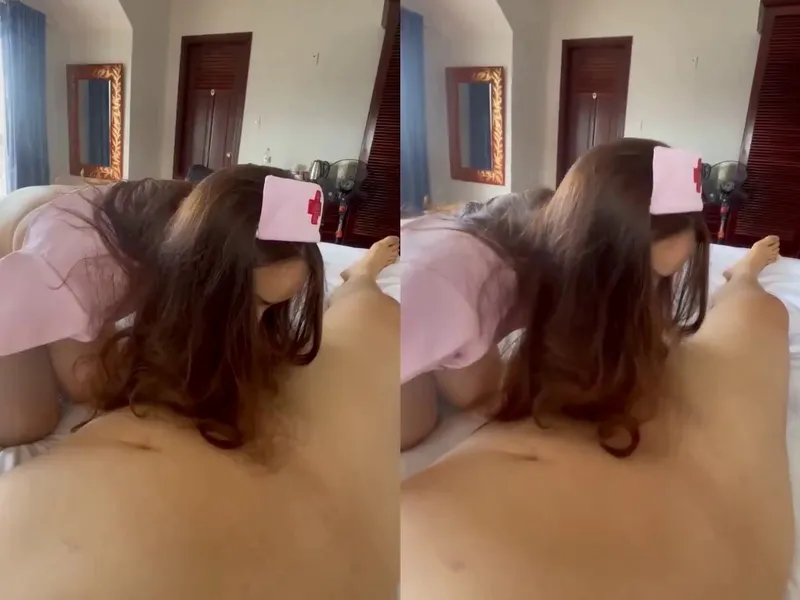 Trả bài em ngành cosplay nhân viên bênh viện trong nhà trọ || p1