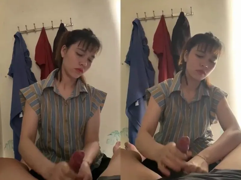 Anh trai đi vắng, ép người yêu của anh trai sục củ khoải xuất tinh